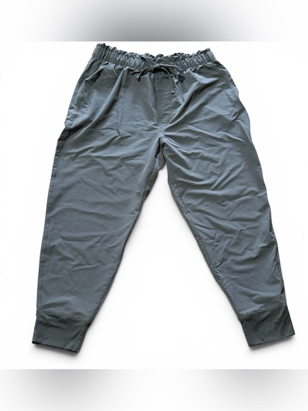 Abercrombie &. Fitch High Drawstring Waist Baggy Joggers Gray Size XL